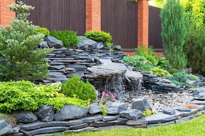 Drip irrigation system installation for landscape