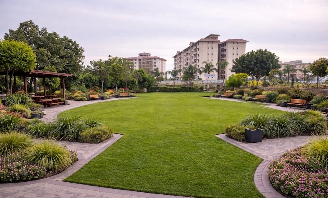 Professional green park design and lawn care services