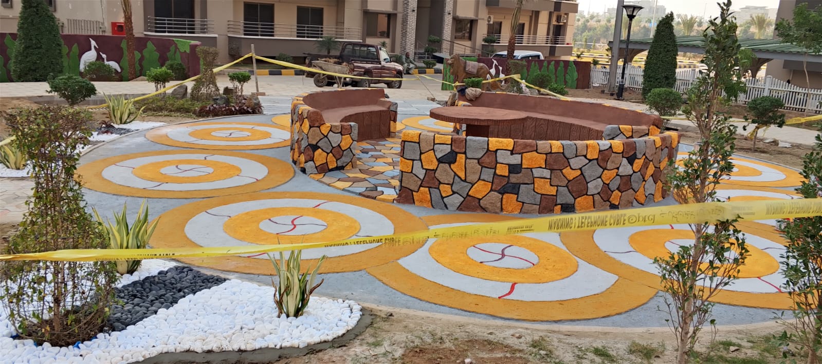 Sustainable eco-friendly garden landscaping